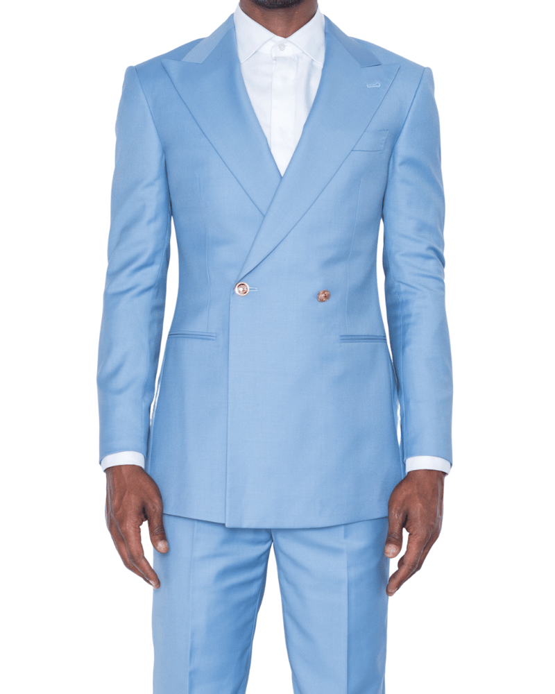 Sky blue suit jacket
