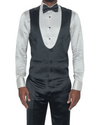 Edward Black and White Tuxedo Vest