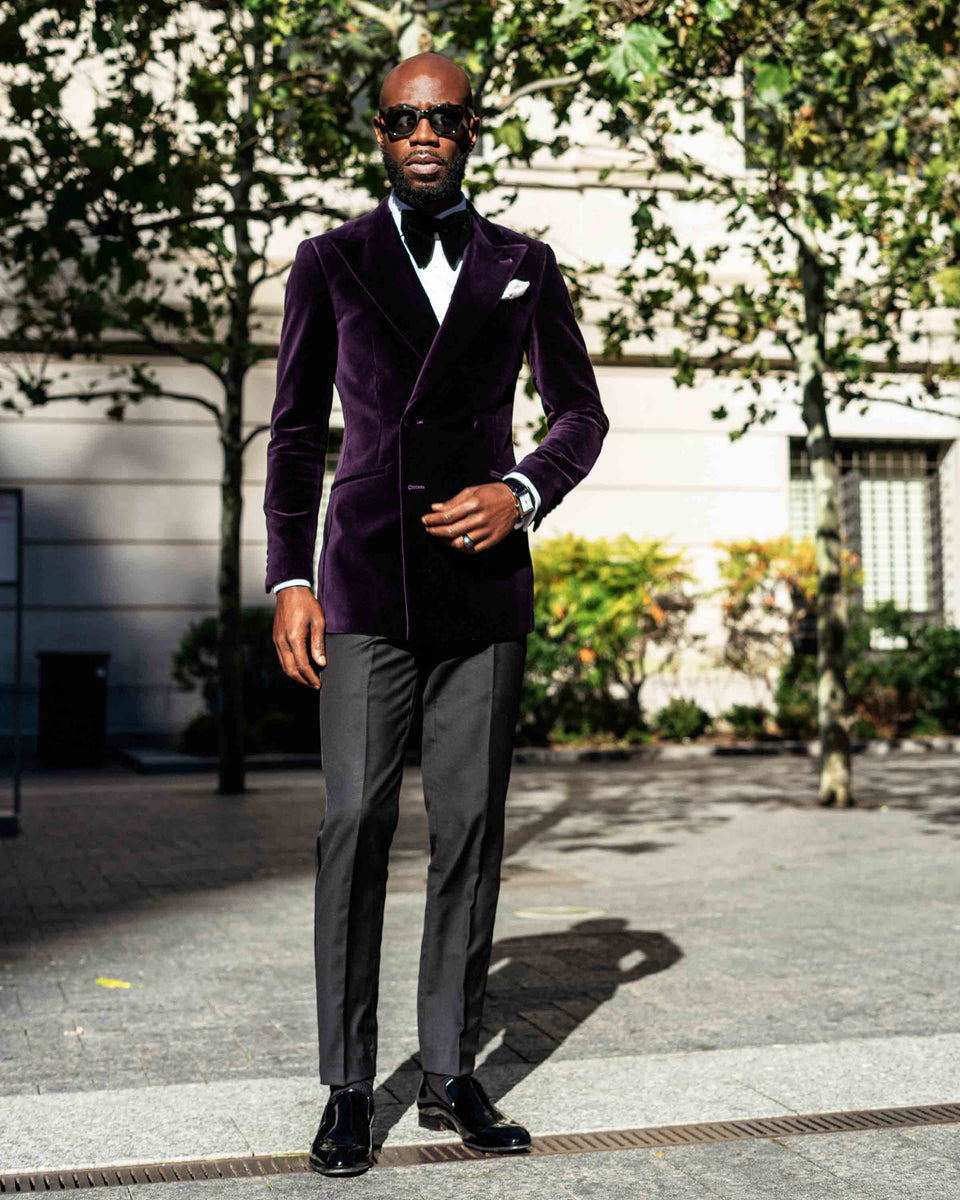 Billy Purple Velvet Tuxedo – WELTHĒ NYC