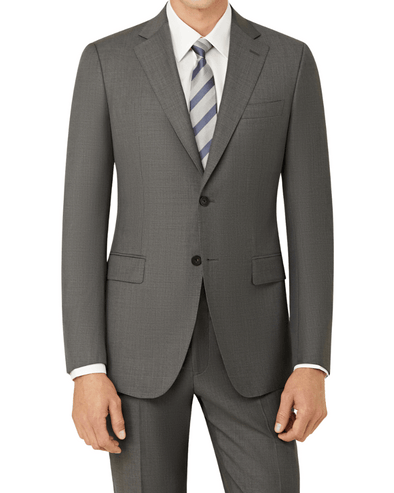 Mens Mid Grey Notch Lapel Single Breasted Suit