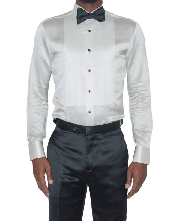 Edward Black and White Tuxedo Shirt
