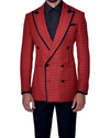 Jacque Red Houndstooth Suit