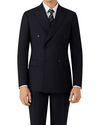 Mens Dark Navy Double Breasted Suit