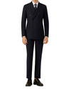 Mens Dark Navy Double Breasted Suit