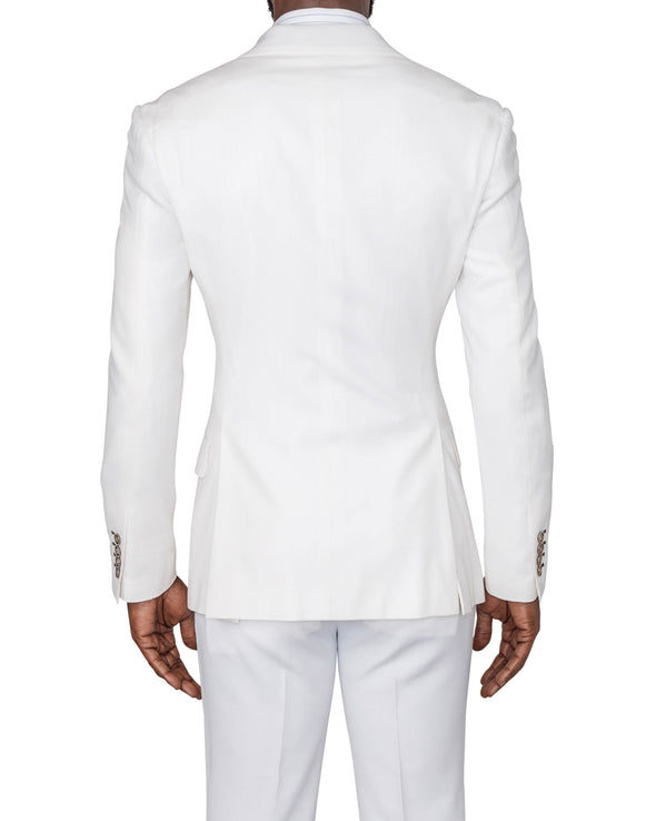 Anderson White Double Breasted Suit Back