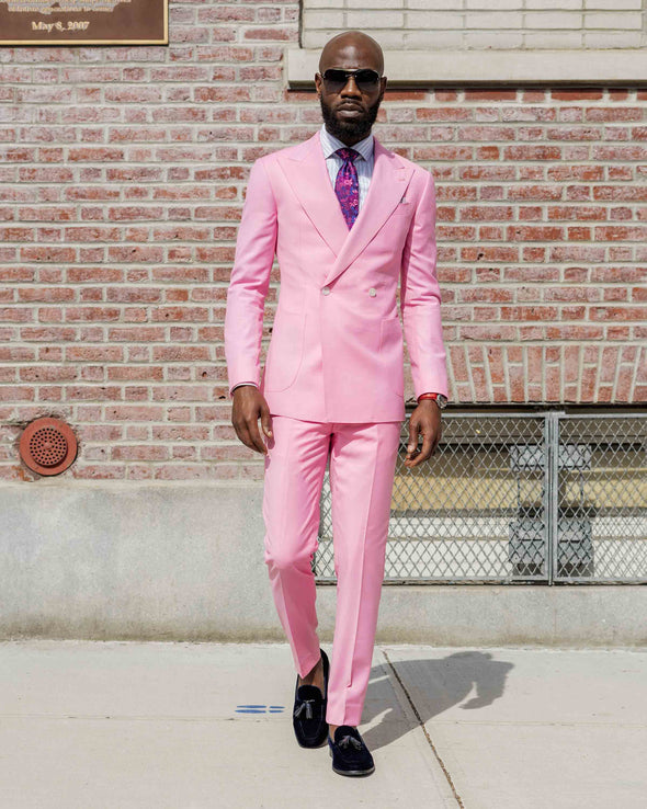 Benson Pink Suit Lifestyle