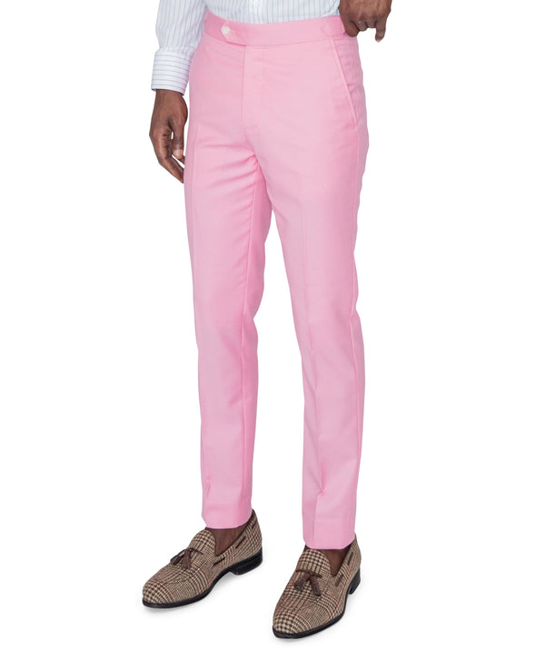 Benson Pink Suit Trousers Side