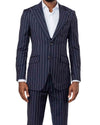 Bentley Navy Pinstripe Suit Front