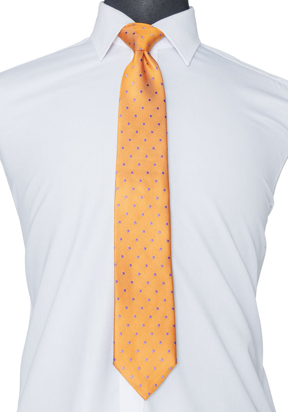 Orange Polka Dot Tie