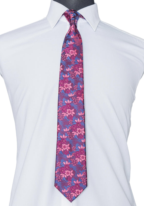 Multi-colored Floral Tie