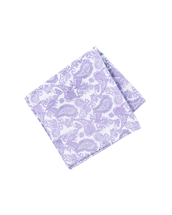 Purple Paisley Pocket Square