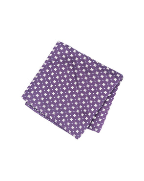 Purple Polka Dot Pocket Square