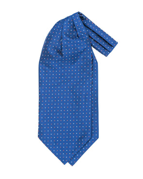Blue Polka Dot Ascot