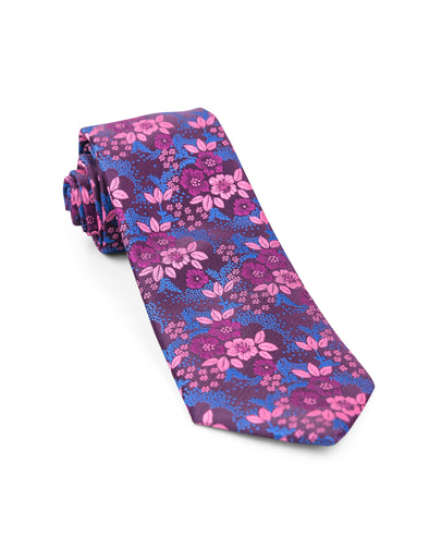 Multi-colored Floral Tie