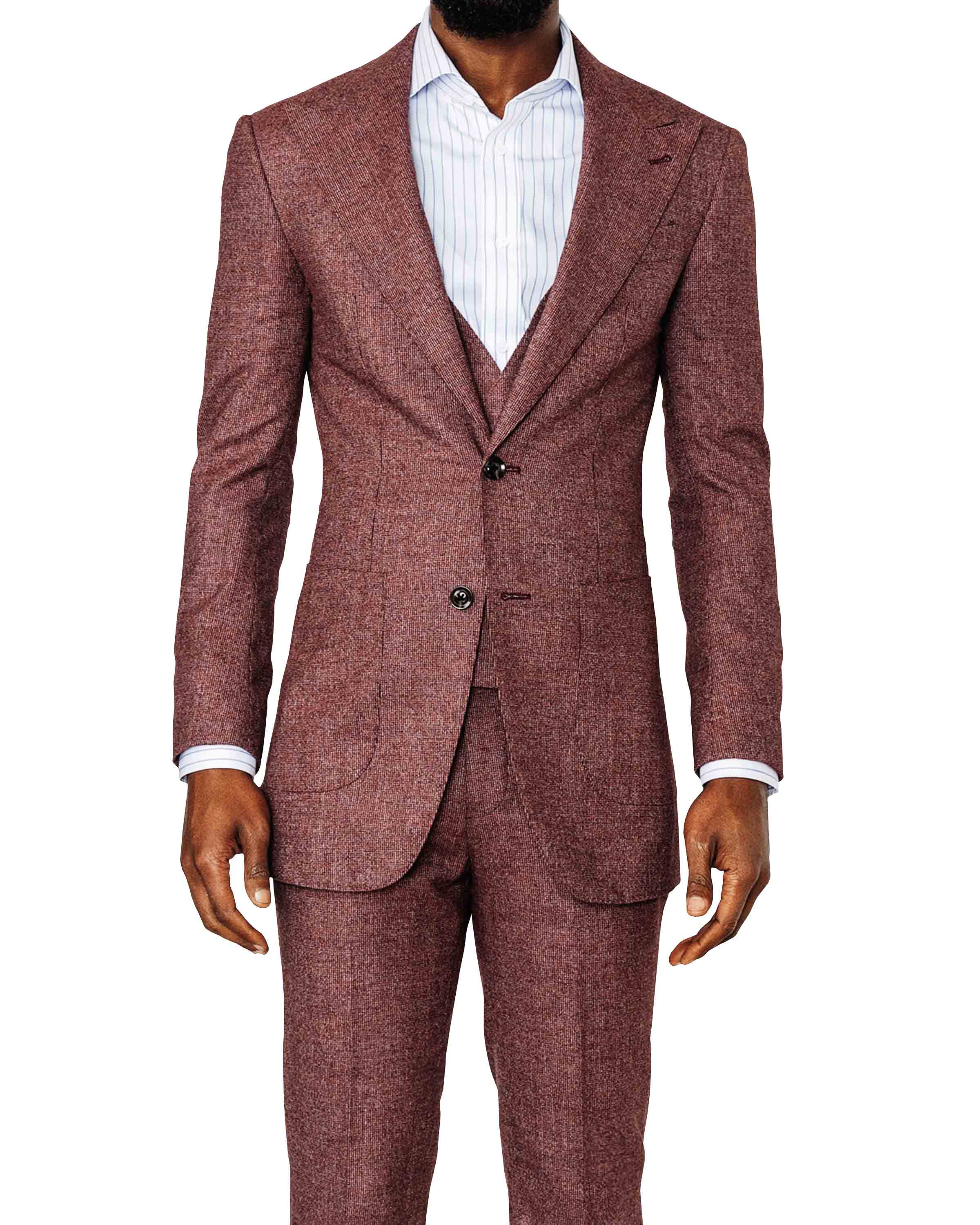 Grey Tweed 3 Piece Suit