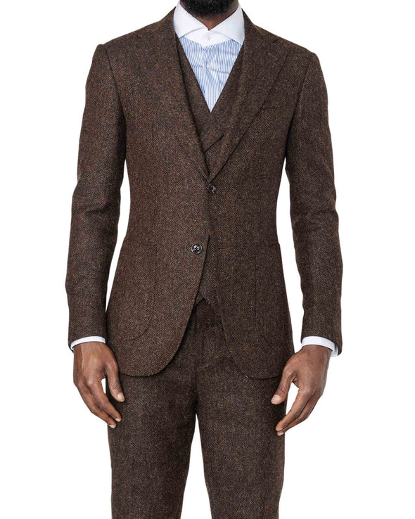 George Brown Tweed Suit Front Closed