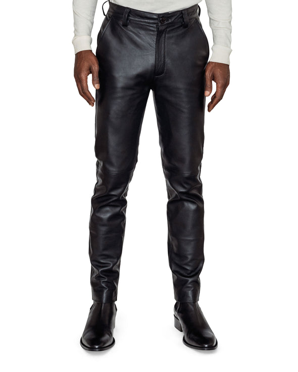 Huey Black Leather Suit – WELTHĒ NYC