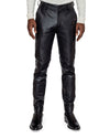 Huey Black leather Trousers