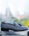 Noble Houndstooth Tassel Loafers Lifestyle