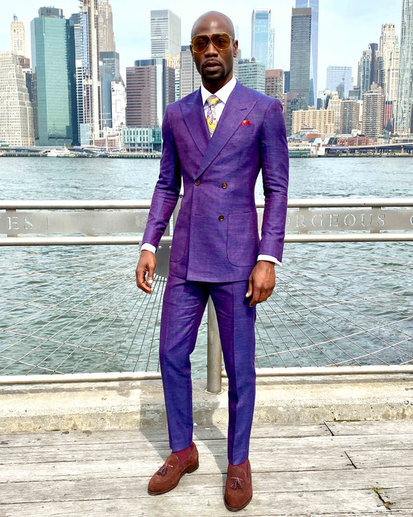 Wallace Purple Suit Brooklyn