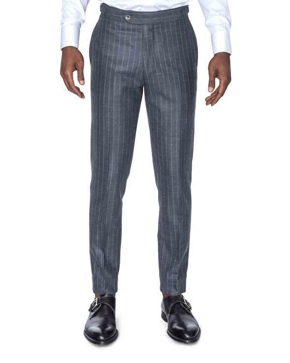 Timothy Grey Pinstripe Suit Trousers